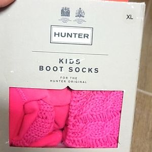 Hunter boot socks pink xl